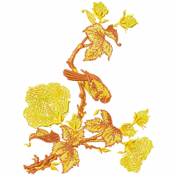 Flowers And Tree Embroidery Design 1 Flowers And Tree Embroidery Design 1